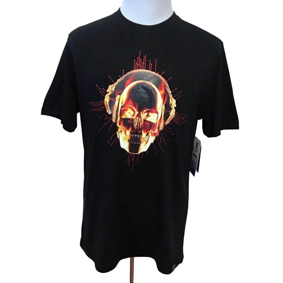 De-Kryptic NWT Black Graphic Shirt Men Various - Picture 1 of 8